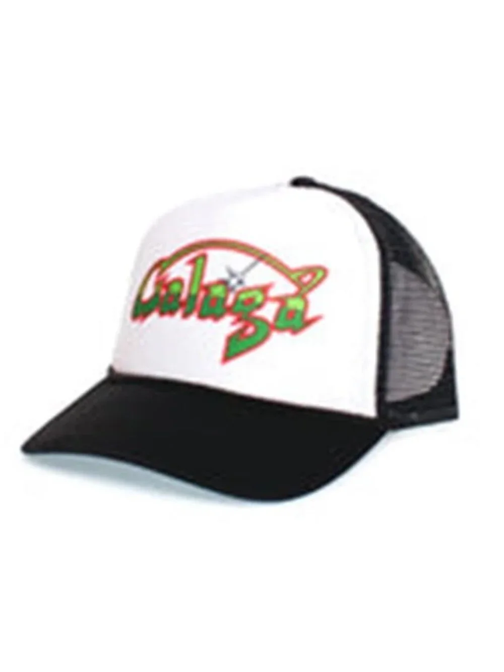 Galaga Arcade Logo Printed Black White Foam Rope Trucker Hat Snapback New 80s